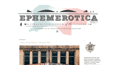 Desktop Screenshot of ephemerotica.com